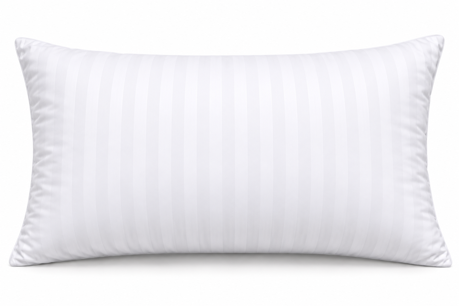White hotel pillows on white background